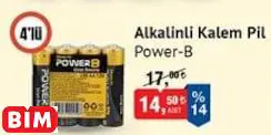 POWER-B ALKALİNLİ KALEM PİL POWER-B POWER-B ALKALİNLİ KALEM PİL POWER-B